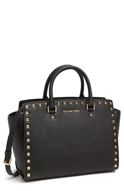 selma saffiano leather satchel